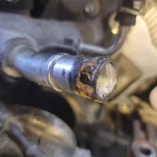 Bad inlet pipe