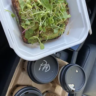 Avocado toast and mochas to go