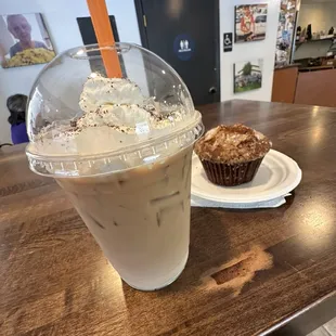 Heavenly delight and a muffin