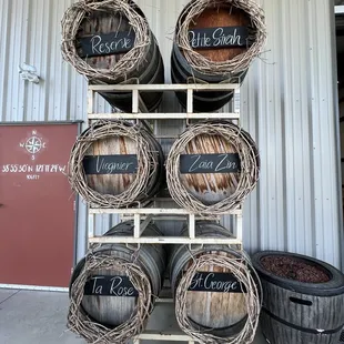 barrels of wine