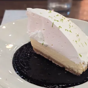 Amazing Mojito Key Lime Pie.   Yummmmmmmmmmmm and went down lite.