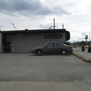 a car in a parking lot