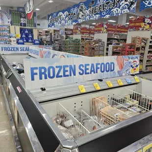 Seafood, canned goods, snacks etc...