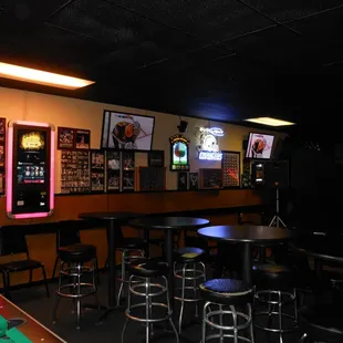 Tables and part of the dance floor