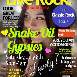 the cover of live rock magazine