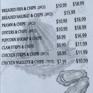 menu, sandwiches