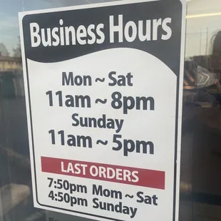 Business hours