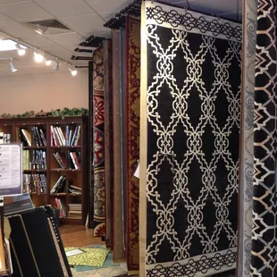 Custom Rugs with our own binding machine.