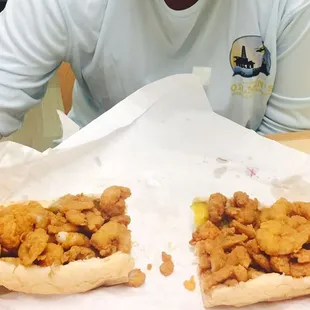 New Orleans fried shrimp po-boy!
