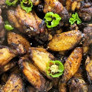 Jamaican Jerk Chicken wings. Made daily with the freshest of ingredients.
