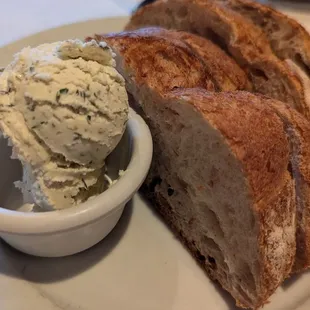 Complimentary bread and butter