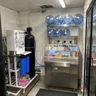 Purified water station