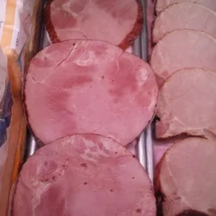 a variety of hams