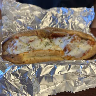 Chicken parm sandwich
