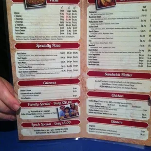 David King and myself home in Ohio and eating pizza on Saturday night at Don's Pizza in Grrmantown, watching March Madness!