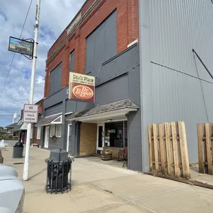 the outside of the building