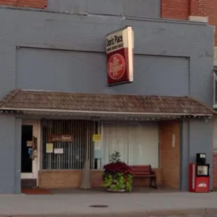 the front of a restaurant