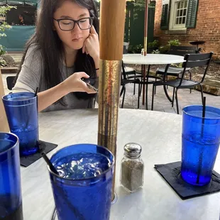 No food but the patio beautiful.