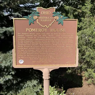 Sign in front of the building
