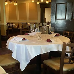 A smaller dining area