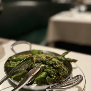 Grilled asparagus