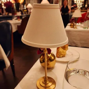 Room was so bright, you can&apos;t tell this lamp is on.