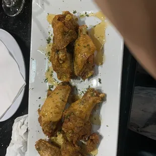 Lemon  pepper honey wings.