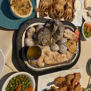 Seafood Platter (Broiled) Fried Shrimp Crab Imperial Soft Crabs