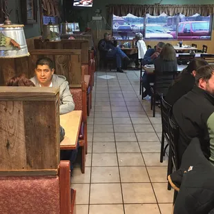 a man sitting at a table