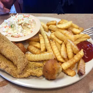 2-piece fried catfish. Very good.
