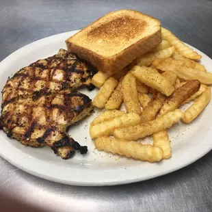 Grilled Chicken also comes with side salad