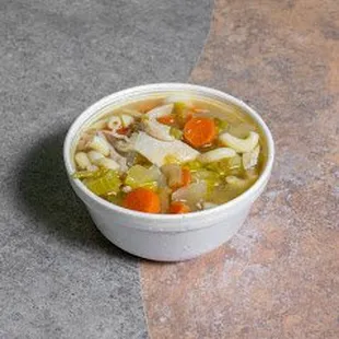 Home made soups Chicken Noodle daily. Call ahead for Daily selections