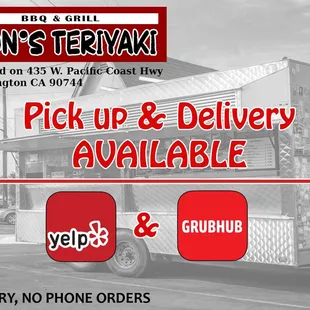 pick up and delivery available
