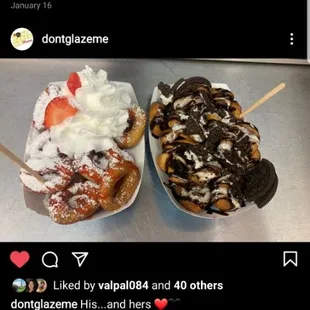 Oreo and funnel cake