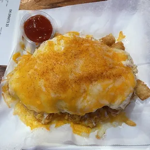 Loaded Crab Tots (huge portion)