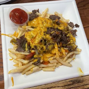 Cheesesteak fries