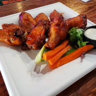 Mango habanero wings
