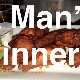 chicken wings and fried chicken