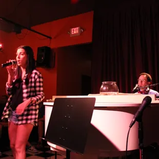 Our waitress singing