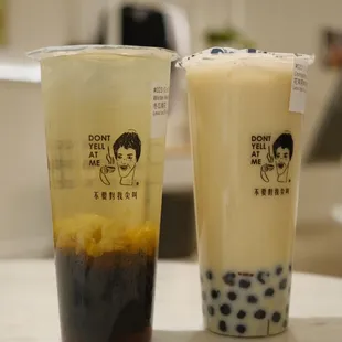 Winter Melon Chrysanthemum Tea and Osmanthus Jasmine Milk Tea