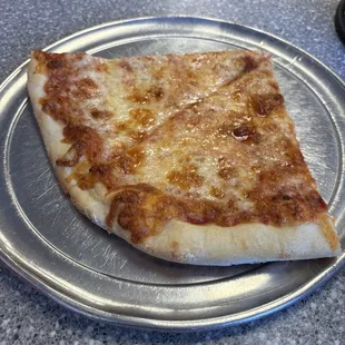Two cheese slices.