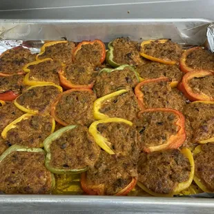 Homemade stuffed peppers