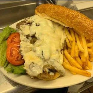 The original LaVita Super Steak sandwich with fries