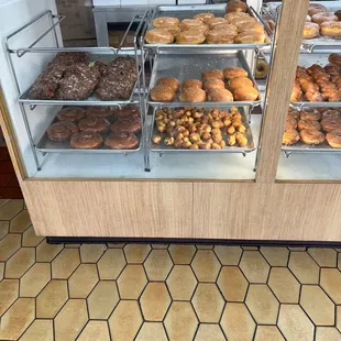 a variety of donuts