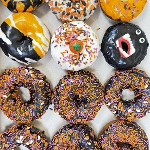 a variety of donuts