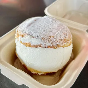 Milk cream donut