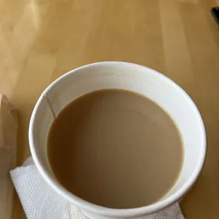 Small coffee with milk