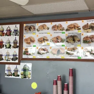 Here is the menu. My fav place to go when i work athe morning shift