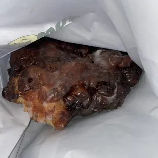 Huge Apple fritter that also had berry inside.  Highly recommend!