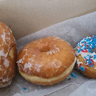 Higher prices = smaller donuts ...  i don't mind price increases but donuts like glazed have shrunk big time